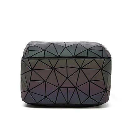 shiny bag Luminous Glitter Sequins Female Geometric Women School Backpack For Teenage mochila feminina 2024