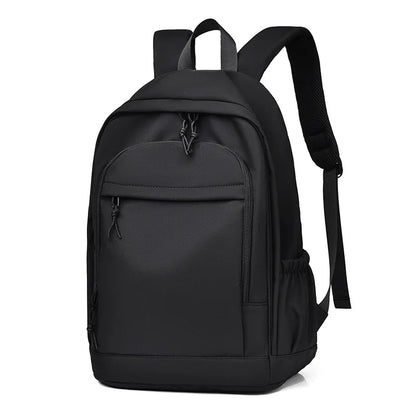 simple backpack large capacity bookbag college girl lightweight backpack unisex schoolbag solid color school bags for students