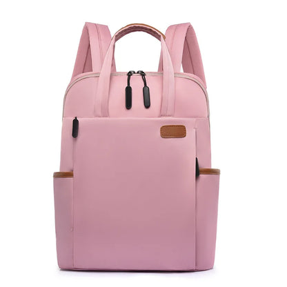 simple work backpack women laptop hand bag casual lightweight shoulder backpack large capactiy Travel backpack with luggage belt