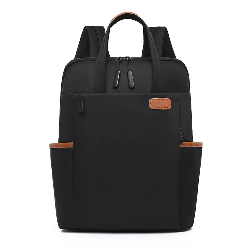 simple work backpack women laptop hand bag casual lightweight shoulder backpack large capactiy Travel backpack with luggage belt