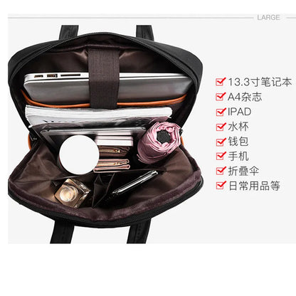 simple work backpack women laptop hand bag casual lightweight shoulder backpack large capactiy Travel backpack with luggage belt