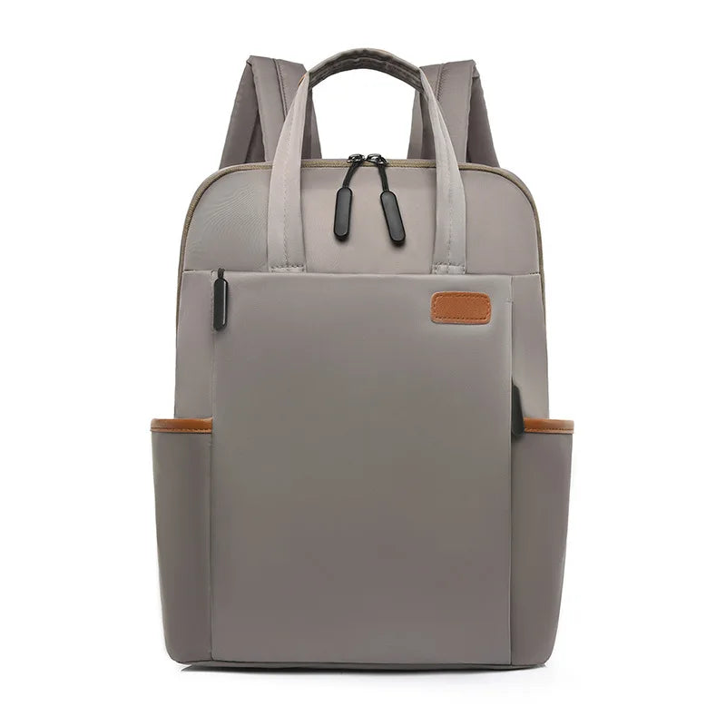 simple work backpack women laptop hand bag casual lightweight shoulder backpack large capactiy Travel backpack with luggage belt