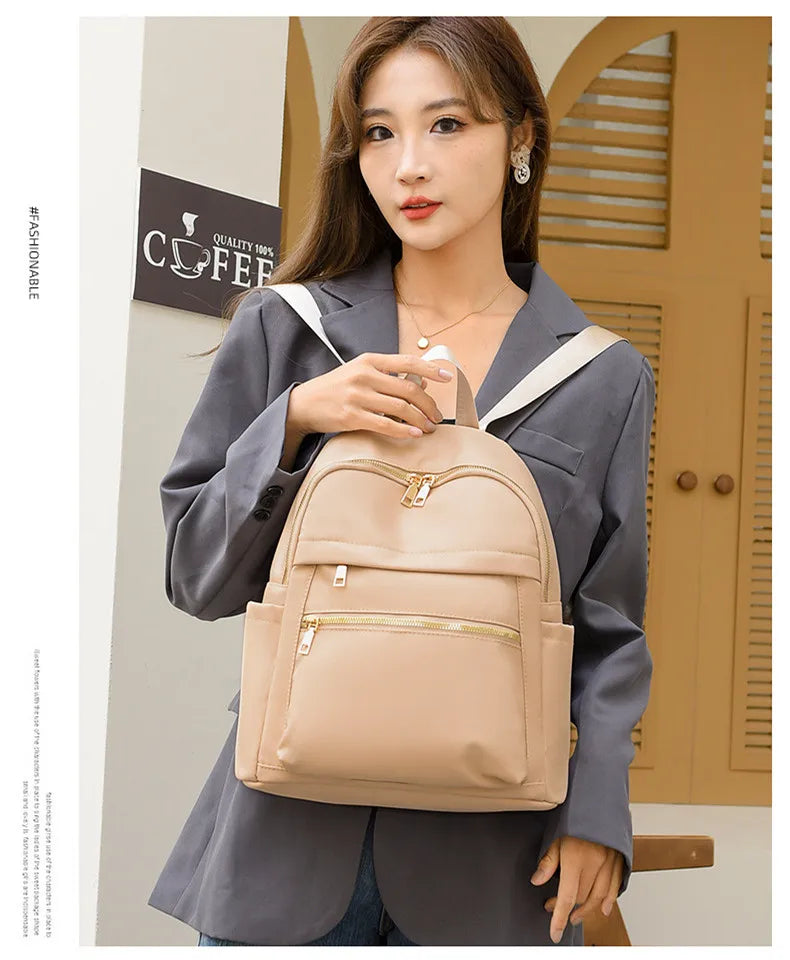 small casual travel backpack women simple work backpack female waterproof backpack laides lightweight backpack girls schoolbags