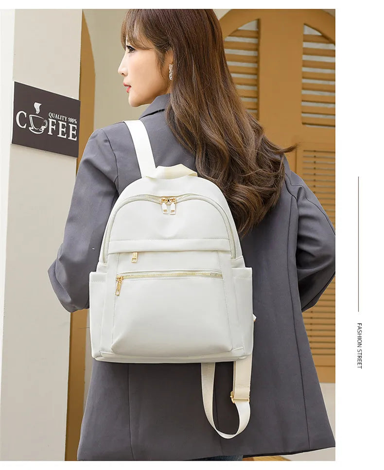 small casual travel backpack women simple work backpack female waterproof backpack laides lightweight backpack girls schoolbags
