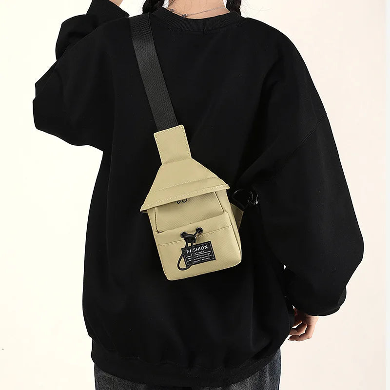 small crossbody bags for women mini messenger bags fashion sling chest bag girls sports bagpack mini anti theft travel backpack