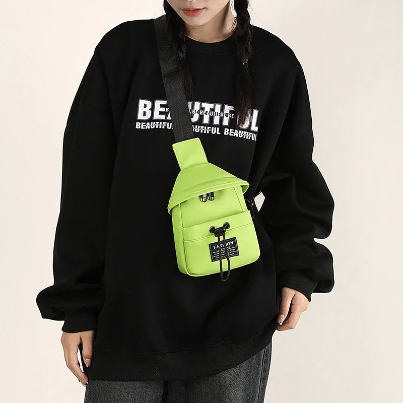 small crossbody bags for women mini messenger bags fashion sling chest bag girls sports bagpack mini anti theft travel backpack