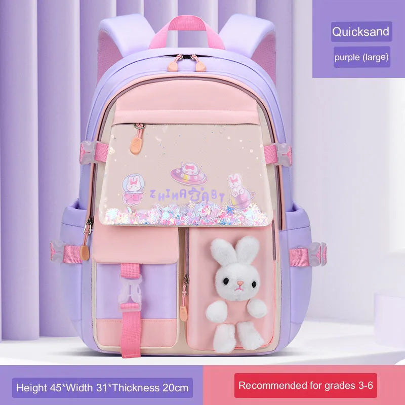 small girls primary school bag cute backpacks for children satchel kawaii book bag kids school backpack wholesale bags