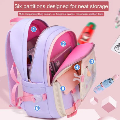 small girls primary school bag cute backpacks for children satchel kawaii book bag kids school backpack wholesale bags