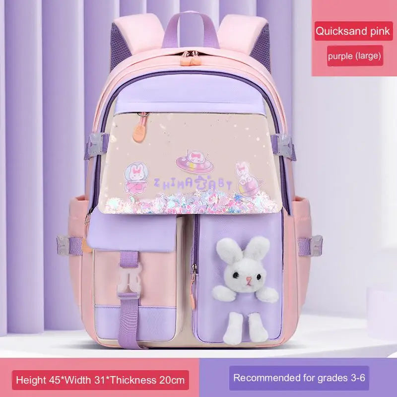 small girls primary school bag cute backpacks for children satchel kawaii book bag kids school backpack wholesale bags