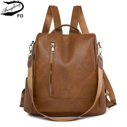 small leather backpack for women casual travel backpack Anti-theft backpack woman ipad backpack mini schoolbag ladies handbags