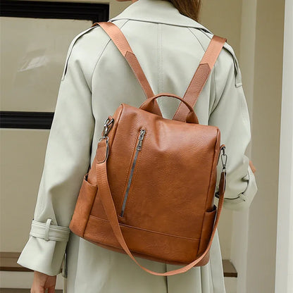 small leather backpack for women casual travel backpack Anti-theft backpack woman ipad backpack mini schoolbag ladies handbags
