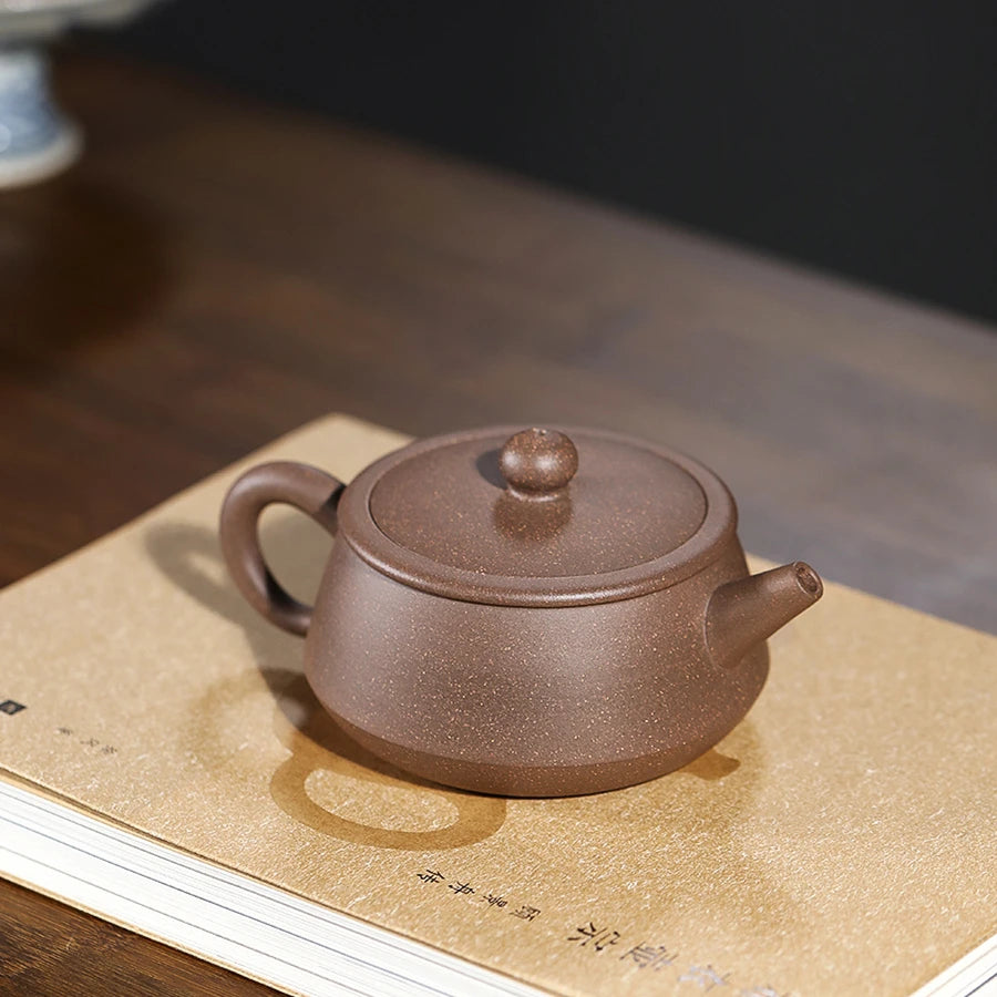 sold at a loss marked tea pot real yixing zisha qinghui duan clay Chinese kungfu pot big mouth for Pu'er tea 200ml