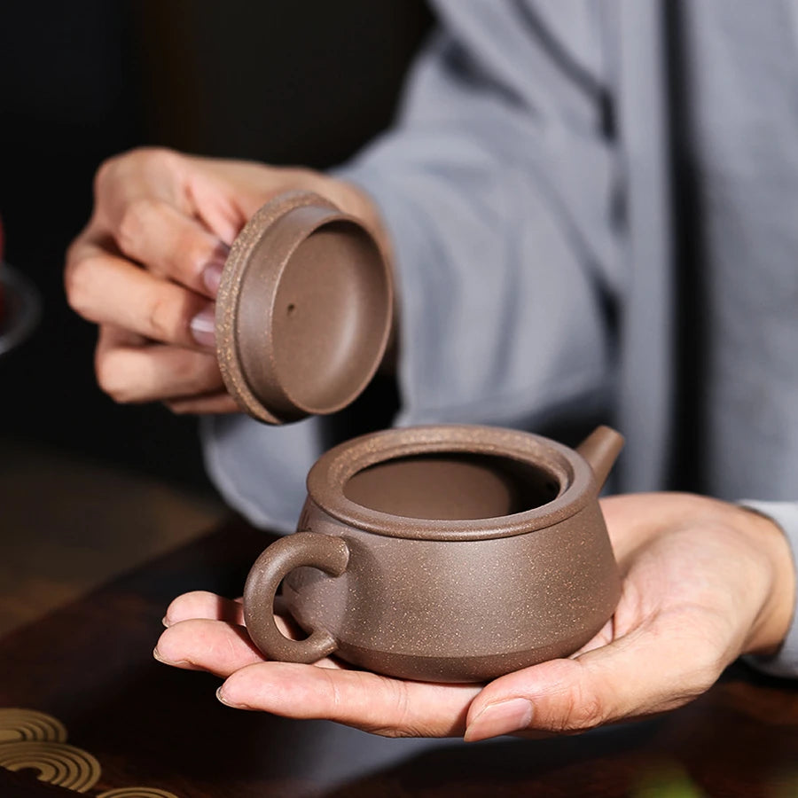 sold at a loss marked tea pot real yixing zisha qinghui duan clay Chinese kungfu pot big mouth for Pu'er tea 200ml