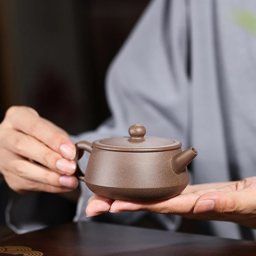 sold at a loss marked tea pot real yixing zisha qinghui duan clay Chinese kungfu pot big mouth for Pu'er tea 200ml