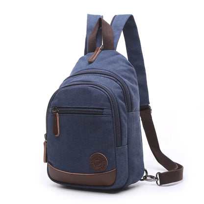 solid color canvas chest bag leisure chest harness bag fashion chest bag