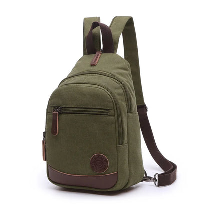 solid color canvas chest bag leisure chest harness bag fashion chest bag