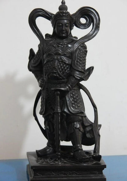 song voge gem S1065 16 Chinese Copper Bronze famous Leader Veda Wei Tuo WeiTuo warrior Buddha Statue