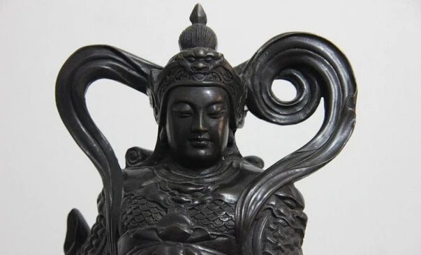 song voge gem S1065 16 Chinese Copper Bronze famous Leader Veda Wei Tuo WeiTuo warrior Buddha Statue