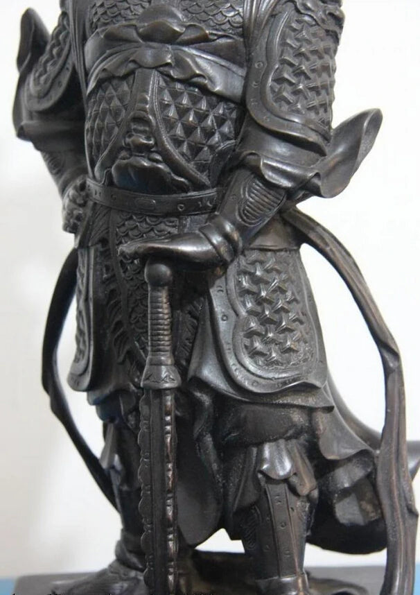 song voge gem S1065 16 Chinese Copper Bronze famous Leader Veda Wei Tuo WeiTuo warrior Buddha Statue
