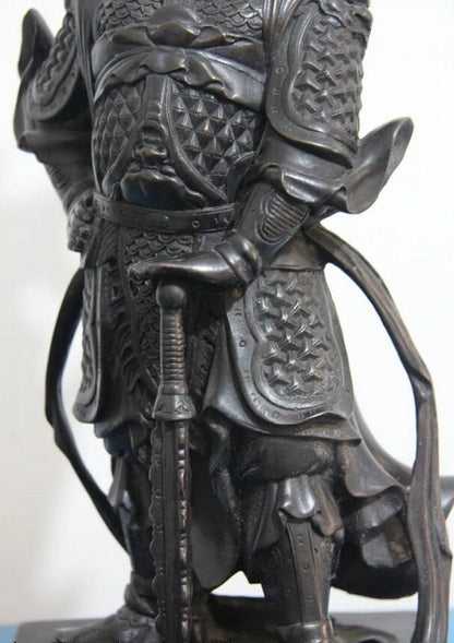 song voge gem S1065 16 Chinese Copper Bronze famous Leader Veda Wei Tuo WeiTuo warrior Buddha Statue