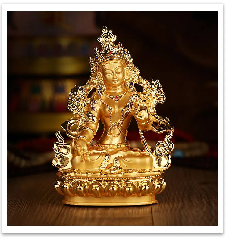 special offer #  HOME patron saint  Protection # Buddhism gilding Bodhisattva Tara(Green) Buddha brass statue