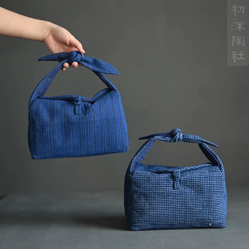 style restoring ancient ways receive tea bag to receive bag fabric cup tea boxes portable travel tea set package