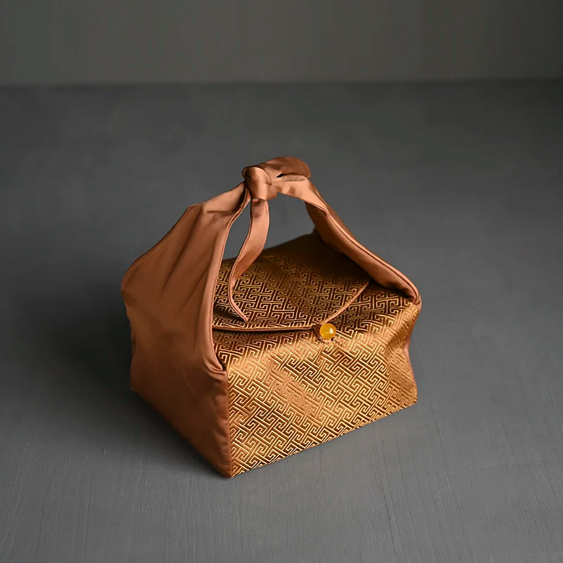 style restoring ancient ways receive tea bag to receive bag fabric cup tea boxes portable travel tea set package
