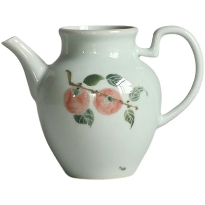 style typeface hand ewer hand-painted shadow green glaze bubble tea fair mug ewer hip flask ceramic kung fu tea set
