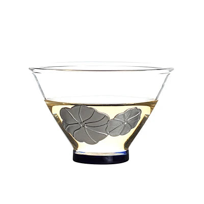 tea cup Borosilicate glass cup of tea tin relief Chinese kungfu cup for Pu'er tea heat insulation 2 oz creative master cup China