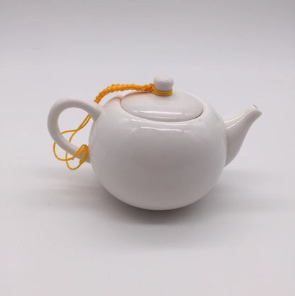 tea pot porcelain Chinese underglaze ceramic pot with infuser white china Pu'er pot for Tieguanyin green tea handpainted