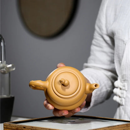 tea pot real yixing zisha original ore duan clay master pot Bottle Gourd shape handmade kungfu pot tea 7 infuser holes in China