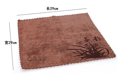 tea towel 29cm*29cm towels for tea set water absorbent towel tea accessories on sales floral tea accessories tool small new item