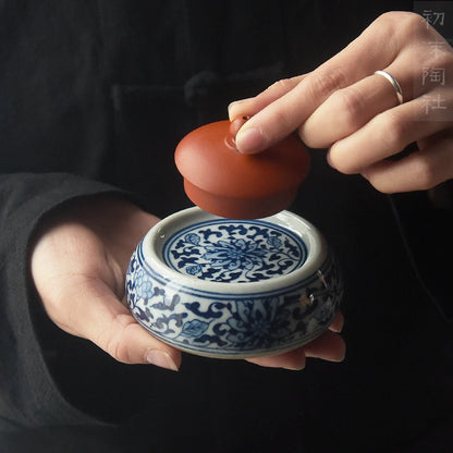 the beginning of the hand-painted cover buy antique bound branch lotus lines cover bracket tea tea cup mat spare parts