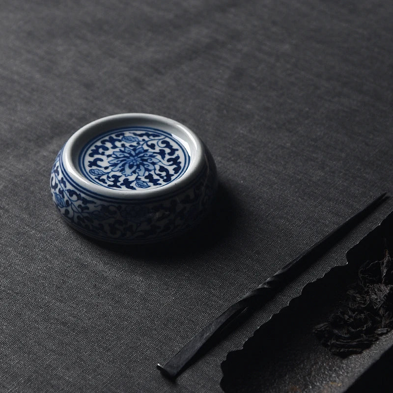 the beginning of the hand-painted cover buy antique bound branch lotus lines cover bracket tea tea cup mat spare parts