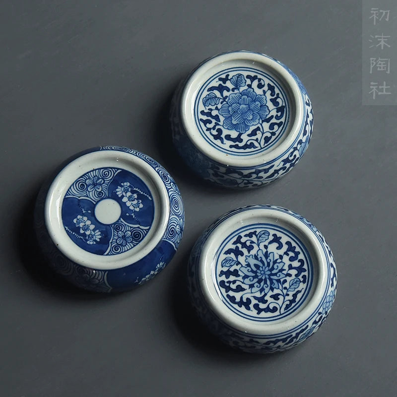 the beginning of the hand-painted cover buy antique bound branch lotus lines cover bracket tea tea cup mat spare parts