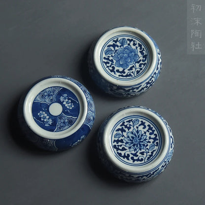 the beginning of the hand-painted cover buy antique bound branch lotus lines cover bracket tea tea cup mat spare parts