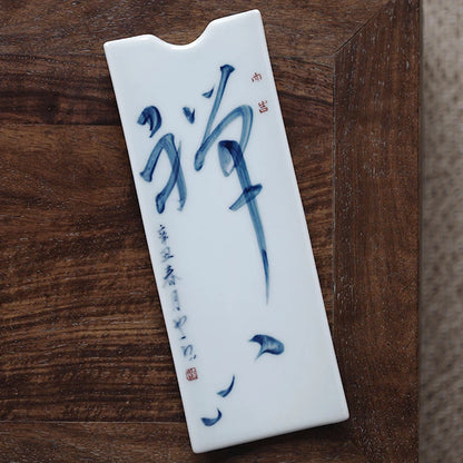 the beginning of the jingdezhen blue and white porcelain tea handwritten ChanYu Chinese kung fu tea ceremony with zero