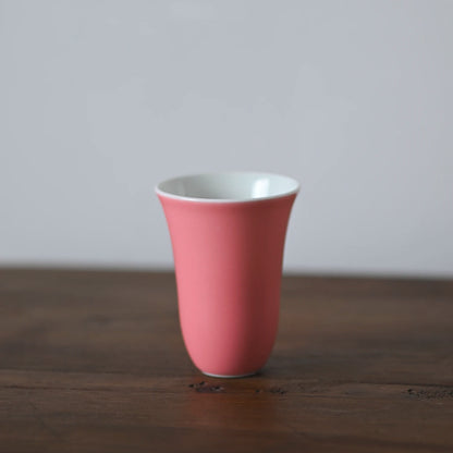 the beginning of the peach powder sample tea cup cup tea cup manually jingdezhen ceramic masters cup single cup kung fu