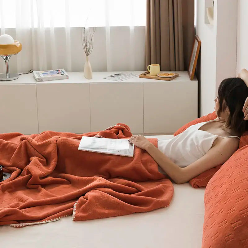 thin blanket soft velvet bed cover air conditioning sheet for summer English word print active printing multi size full queen