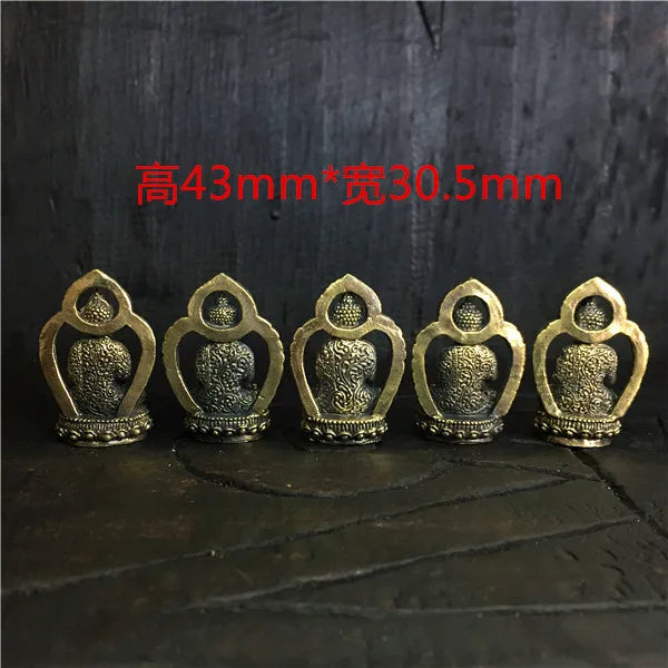 travel pocket altar Safety efficacious Talisman Protection # small Tibetan Buddhism old Buddhas statue-- 5PCS # HOT SALE