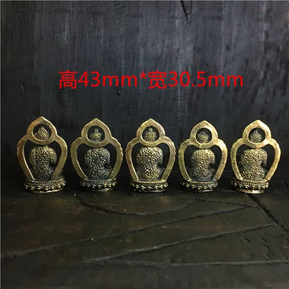 travel pocket altar Safety efficacious Talisman Protection # small Tibetan Buddhism old Buddhas statue-- 5PCS # HOT SALE