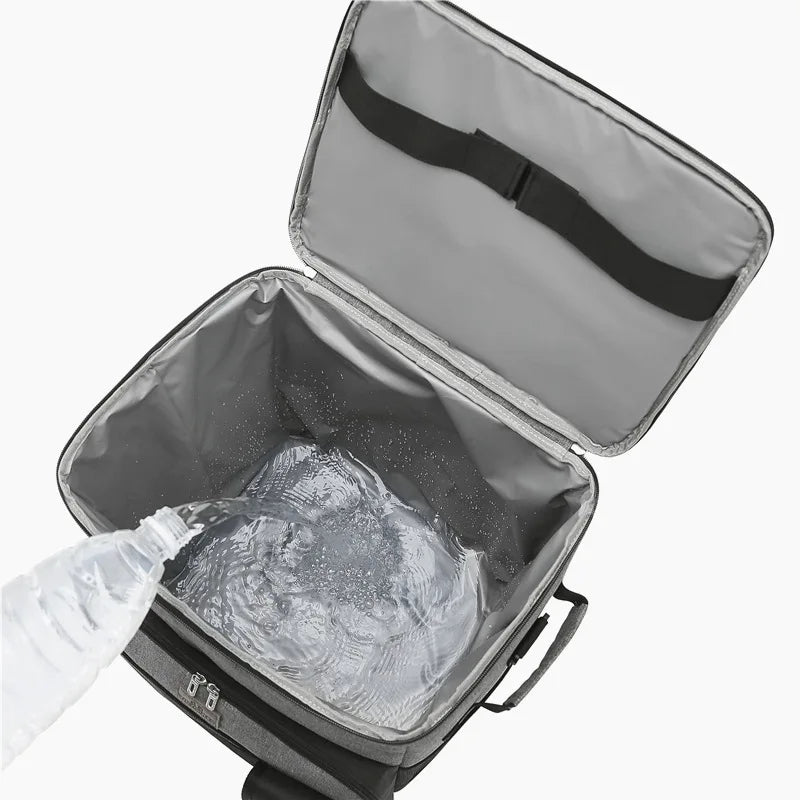 trolley Thermal Cooler backpack Lunch Bags Outdoor Camping Refrigerator Picnic Box Leak Proof Insulated Food Thermo Backpack