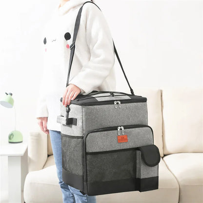 trolley Thermal Cooler backpack Lunch Bags Outdoor Camping Refrigerator Picnic Box Leak Proof Insulated Food Thermo Backpack