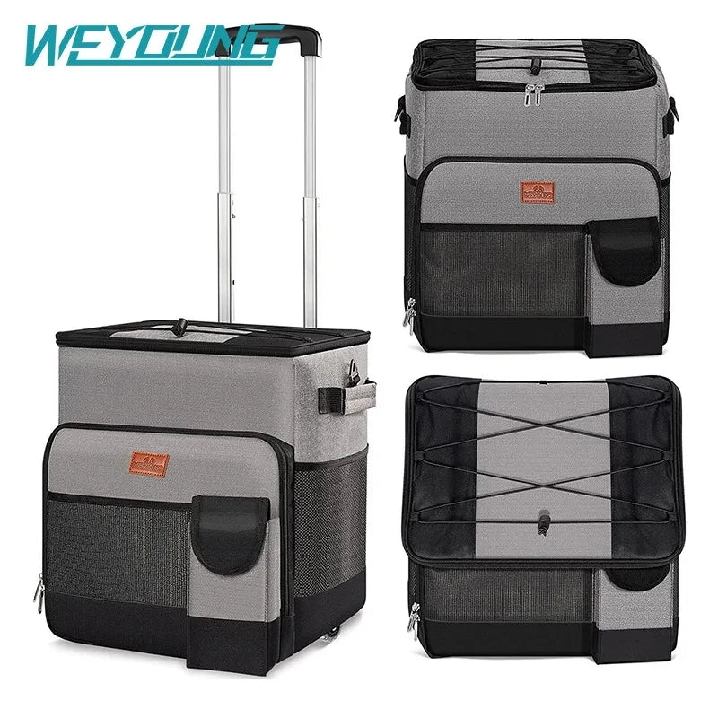trolley Thermal Cooler backpack Lunch Bags Outdoor Camping Refrigerator Picnic Box Leak Proof Insulated Food Thermo Backpack