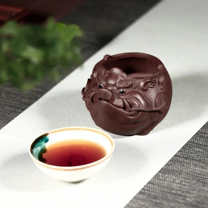 undressed ore purple sand cup points device and a cup of water and a cup of milk tea cup kung fu tea tea accessories