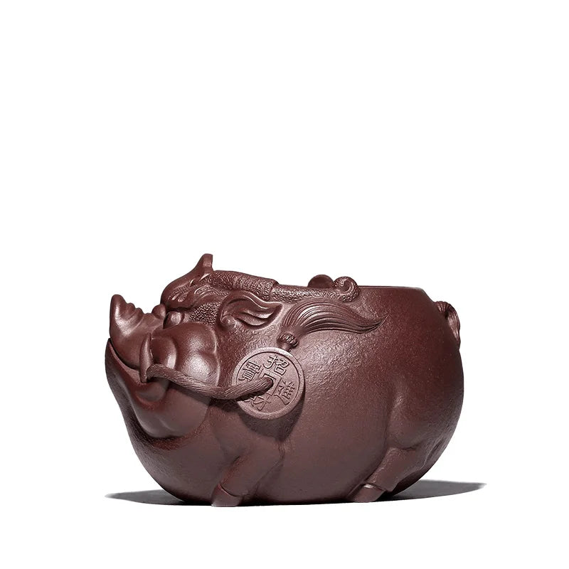 undressed ore purple sand cup points device and a cup of water and a cup of milk tea cup kung fu tea tea accessories