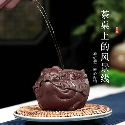 undressed ore purple sand cup points device and a cup of water and a cup of milk tea cup kung fu tea tea accessories