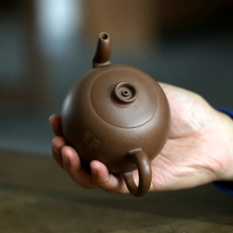 undressed ore recommended old han GongChun purple clay 280 ml of pure handmade ceramic tea-pot note in the spring