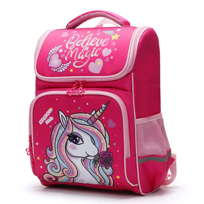unicorn school backpack for Children cute anime Backpack Kids School Bags for teenage girls Schoolbag mochila escolar infantil