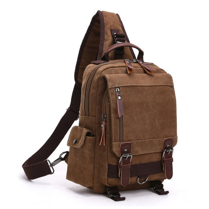 vintage Canvas Backpack Men Travel Back Pack Multifunctional Shoulder Bag for Women Laptop Rucksack School Bags Female Daypack